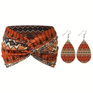 🔥🔥🆕Geometric Headband and Earring Set